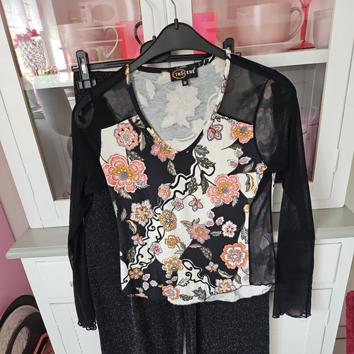 Shirt m schwarz mit - schwarz,