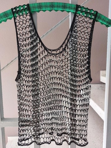 Shirt netzshirt schwarz perlen - shirt,