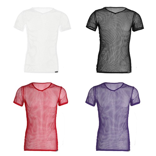 Herren weste sexy shirt - t-shirt, netz