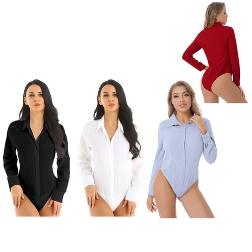 Damen bodybluse langarm shirt - langarm,