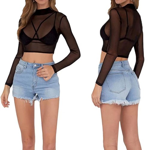 Damen langarm transparentes - damen,