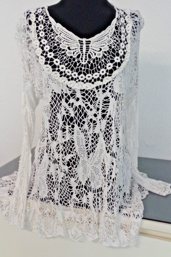 Tunika shirt netz - tunika, lochmuster