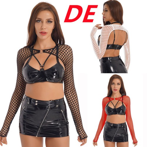 Damen crop top langarm - de,
