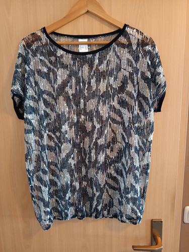Damen shirt netzstoff - damen,