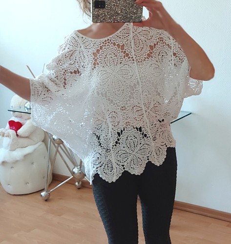 Oversize häkel tunika - häkel, shirt