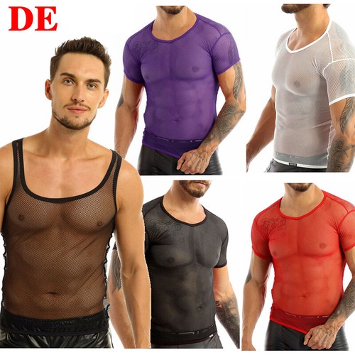 Herren top shirt kurzarm - top,