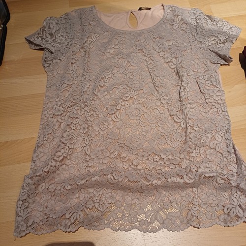 Bluse shirt rose - gr.xl, mit