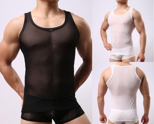 Herren netzshirt durchsichtig - herren,