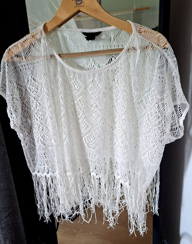 Oversize strand bluse netz - oversize,